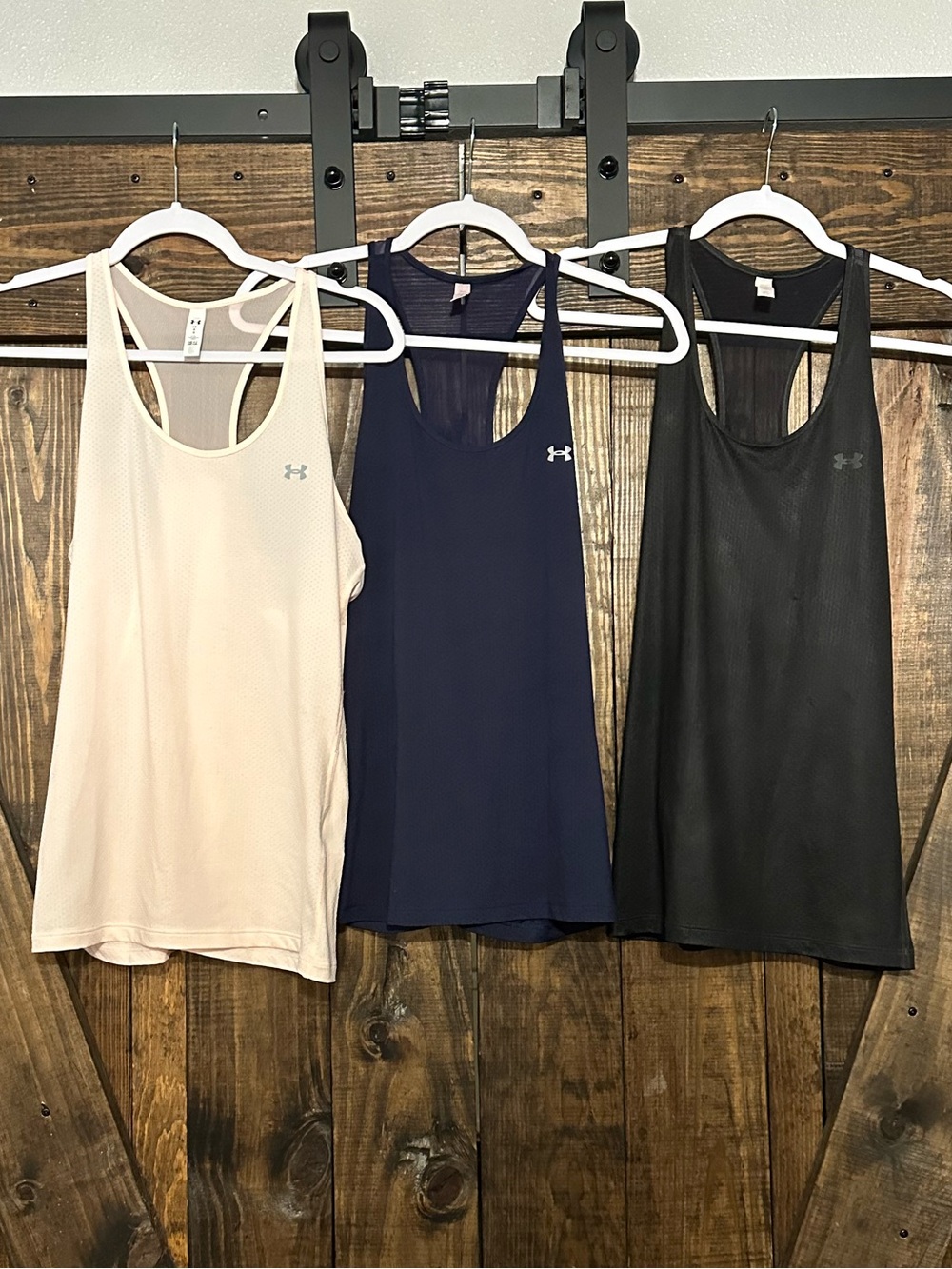 Under Armour Women’s Racerback Tank Top - Light Pink, Navy & Black (3-Pack) - Picture 3 of 8